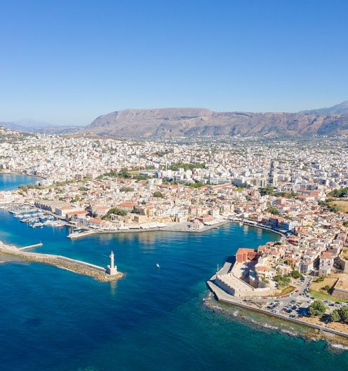 Athens - Greek Way - Aerial_view_of_the_Old_Venetian_Harbour_in_Chania,_Greece